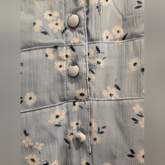 NWT Abercrombie & Finch Blue Floral Dress - Picture 2 of 3